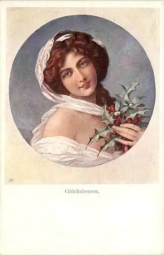 Frau mit Blumen -619820