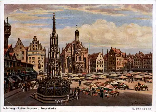 Nürnberg - Schöner Brunnen -619602