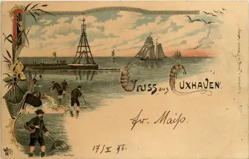 Gruss aus Cuxhaven - Litho 1896 -620824