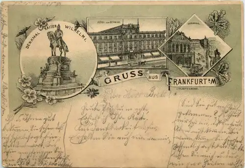 Gruss aus Frankfurt - Litho 1896 - Vorläufer -620794