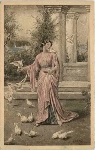 Künstler AK - Kränzle -619638