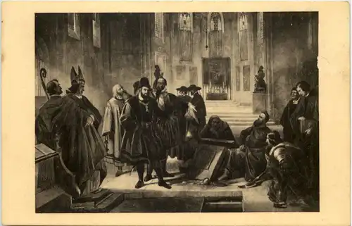 Wittenberg - Kaiser Karl V am Grabe Luthers -618532