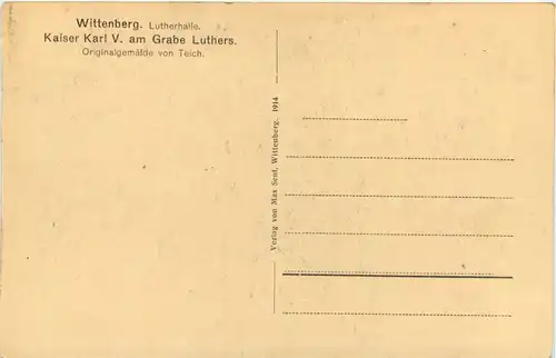 Wittenberg - Kaiser Karl V am Grabe Luthers -618532