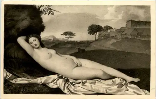 Künstlerkarte Giorgione Venus - Erotik -618892