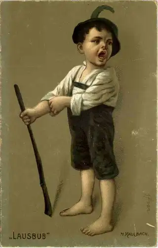 Künstlerkarte H. Kaulbach - LAusbub -618932