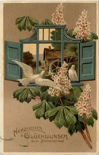 Namenstag - Prägekarte -620470