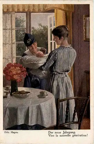 Künstler AK Fritz Hagen - Der neue Jahrgang -619012