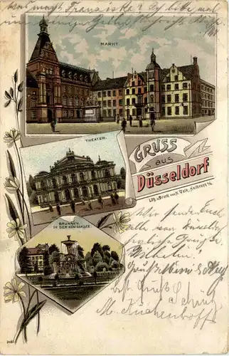 Gruss aus Düsseldorf - Litho -621594