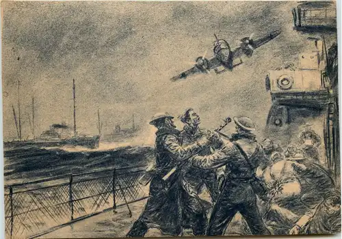 Tiefangriff einer Do 17 auf einen britischen Geleitzug - 3. Reich -620630