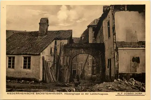 Düsseldorf - Häusergruppe an der Lambertusgasse -621684