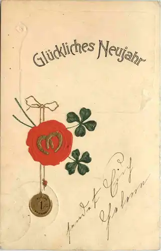 Neujahr - Prägekarte -620790