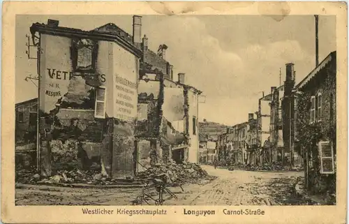 Longuyon - Carnot-Strasse - Feldpost 9, Landwehr Division -620702