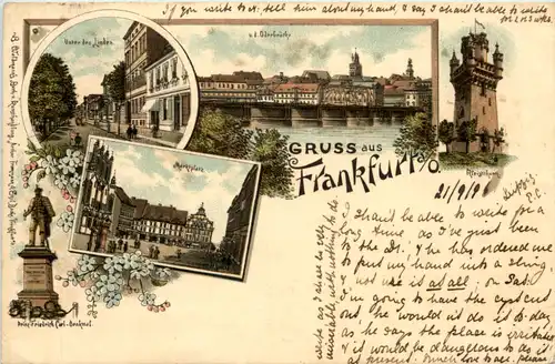 Gruss aus Frankfurt - Litho1896 -620822