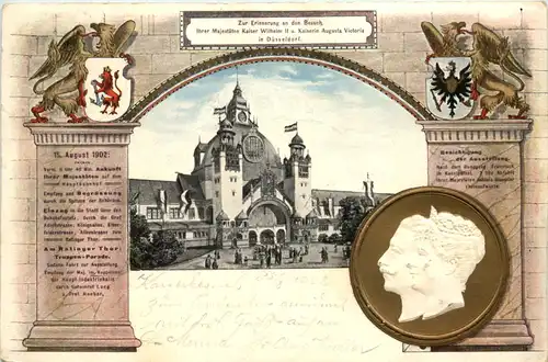 Düsseldorf - Erinnerung an den Besuch Ihrer Majestäten 1902 - Litho -621884