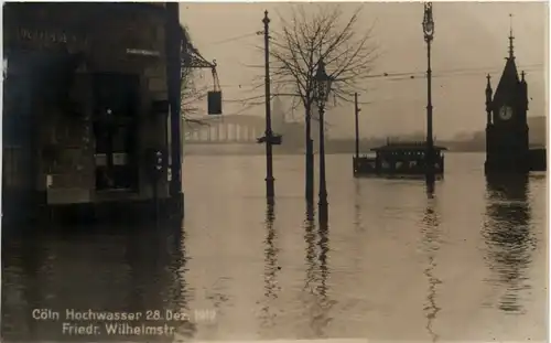 Köln - Hochwasser 28. Dezember 1919 -621010