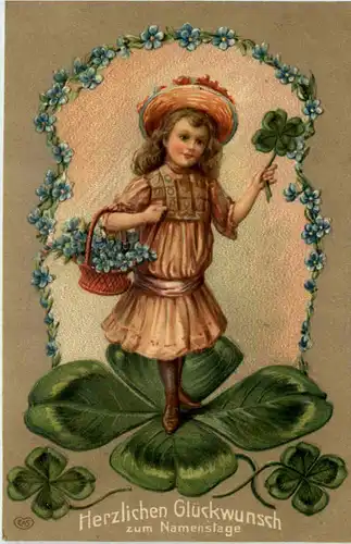 Namenstag - Prägekarte -620476