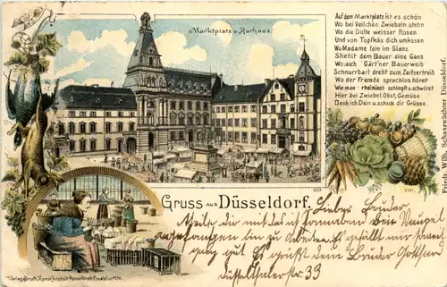 Gruss aus Düsseldorf - Litho -622094