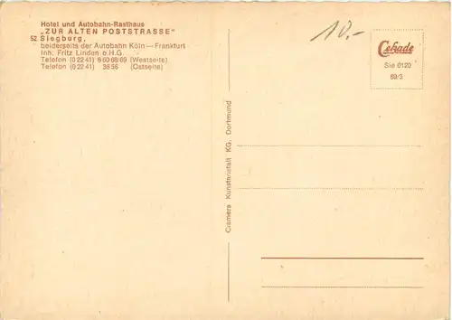 Siegburg - Autobahn-Rasthaus Zur alten Poststrasse -621150