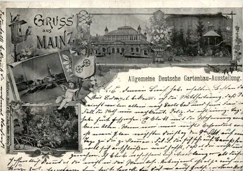 Gruss aus Mainz - Gartenbau Ausstellung 1894 - Litho 1894 - Vorläufer -620858