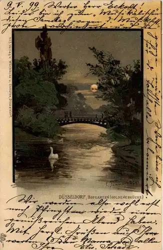 Gruss aus Düsseldorf - Litho -622124