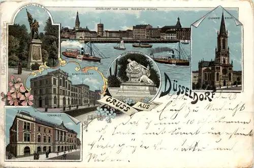 Gruss aus Düsseldorf - Litho -622144