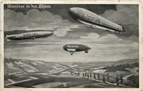 Manöver in den Lüften - Zeppelin Schütte Lanz Parseval -620938