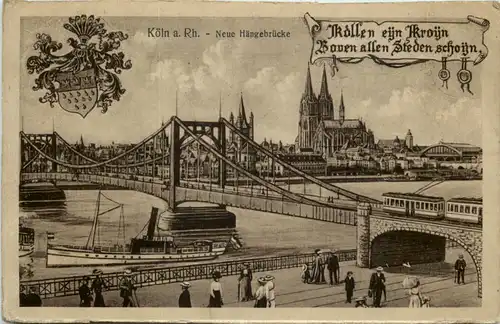 Köln am Rhein - Neue Hängebrücke -621096