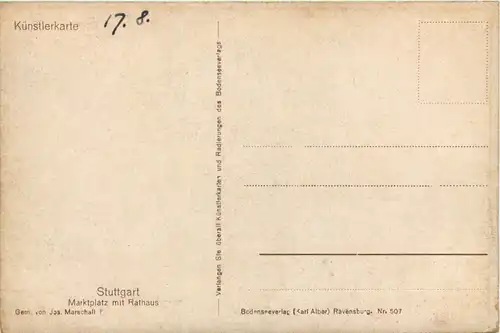 Stuttgart - Marktplatz mit Rathaus -621518