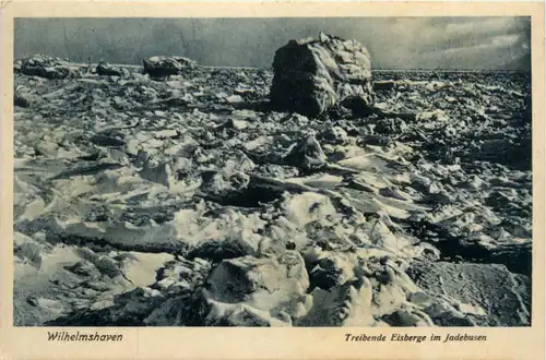 Wilhelmshaven - Treibende Eisberge im Jadebusen -481102