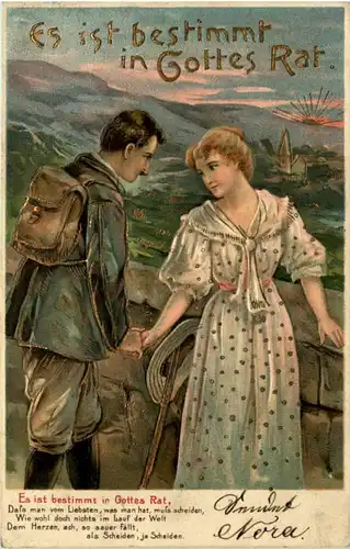 Es ist bestimmt in Gottes Rat - Prägekarte -620472