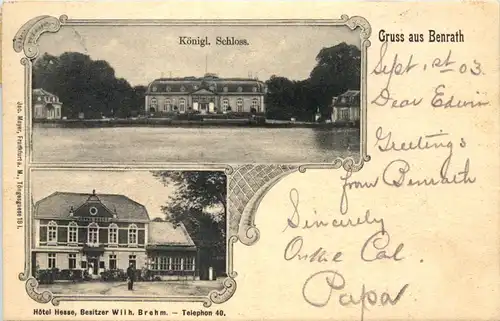 Düsseldorf - Gruss aus Benrath - Schloss Hotel Hesse -622974