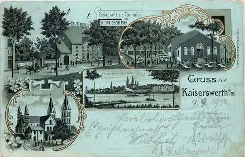 Gruss aus Kaiserswerth - Restaurant zur Tonhalle - Litho -622944