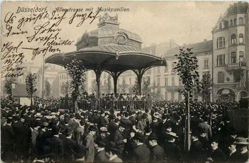 Düsseldorf - Alleestrasse mit Musikpavillon -622300