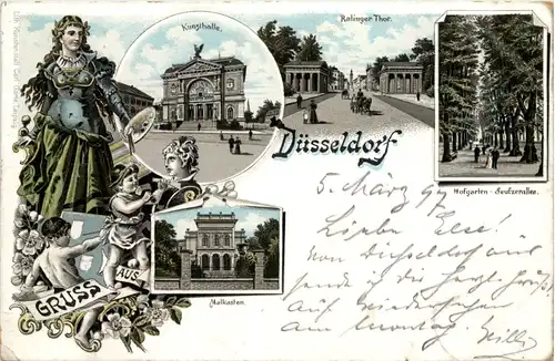 Gruss aus Düsseldorf - Litho -622082