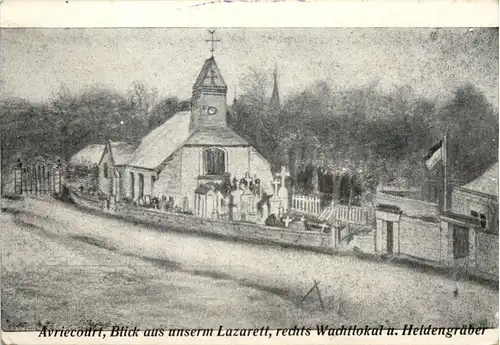 Avriecourt - Feldpost 18. Res. Division -620712