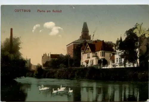 Cottbus, Partie am Schloss -398084