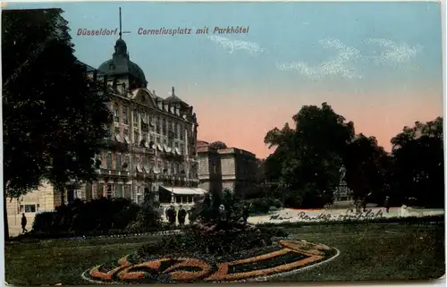 Düsseldorf - Corneliusplatz mit Parkhotel -622270