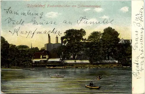 Düsseldorf - Fischerhäuschen am Schwanenspiegel -622480