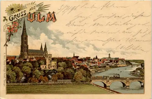 Gruss aus Ulm - Litho 1896 -620792