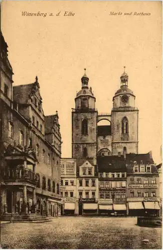 Wittenberg an der Elbe - Markt mit Rathaus -623254