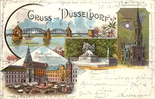 Gruss aus Düsseldorf - Litho -622222