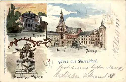 Gruss aus Düsseldorf - Litho -622158