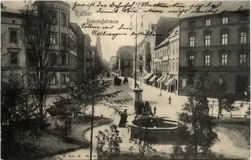 Ratibor - Bahnhofstrasse - Schlesien -481598