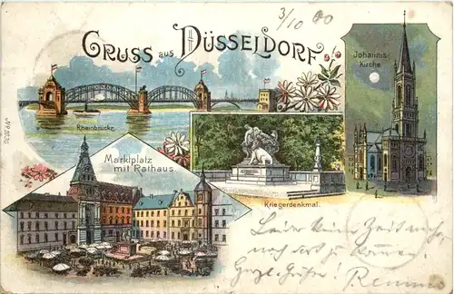 Gruss aus Düsseldorf - Litho -622238