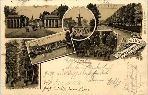 Gruss aus Düsseldorf - Litho 1896 -622258