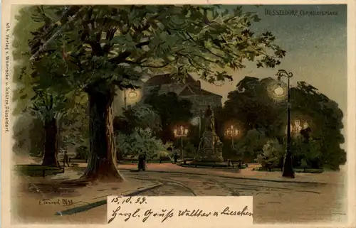 Düsseldorf - Corneliusplatz - Litho -622278