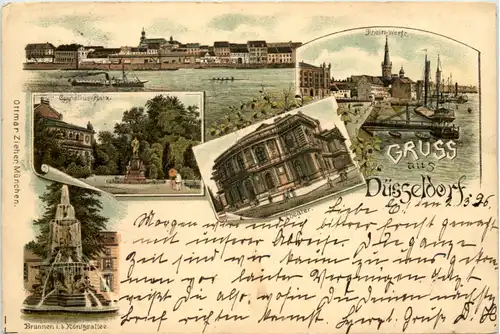 Gruss aus Düsseldorf - Litho 1896 -622762