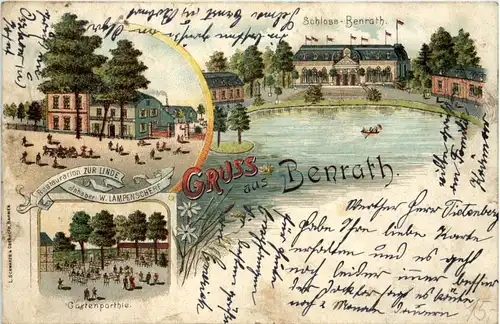Düsseldorf - Gruss aus Benrath - Litho -622970