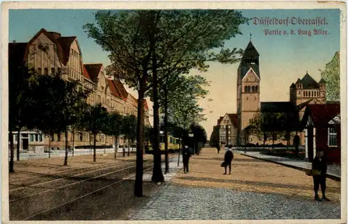 Düsseldorf-Obercassel - Partie v. d. Lueg Allee -622922