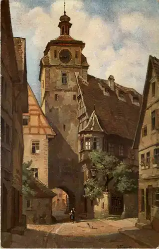 Rothenburg - Künstlerkarte J. Frank -623070